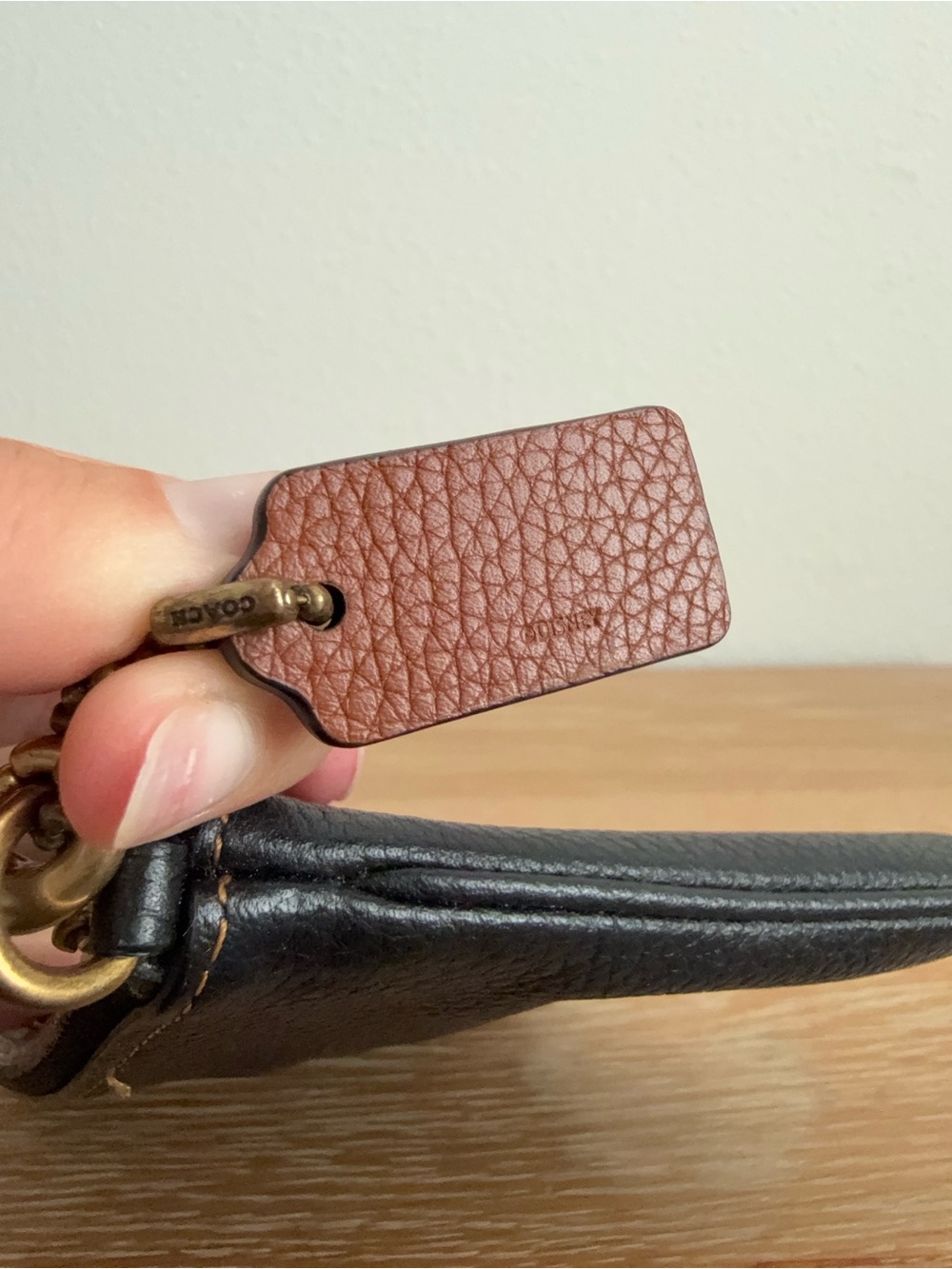 Coach x Disney Black Leather Wristlet - Picture 5 of 9